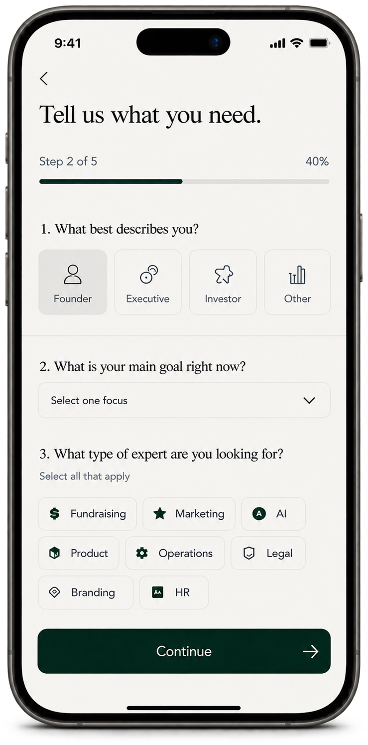 Booking a conversation