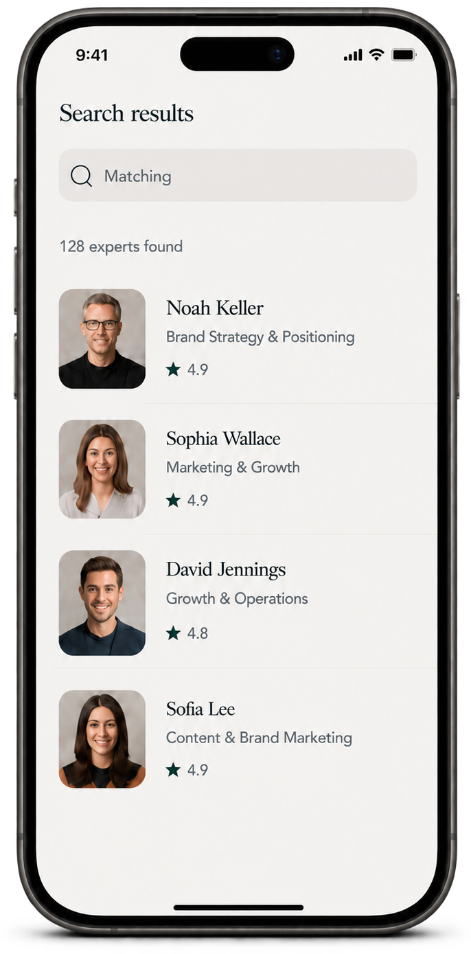 Expert profiles